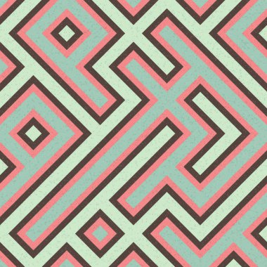 Soyut Geometrik Desen, üretken hesaplama sanatı çizimi