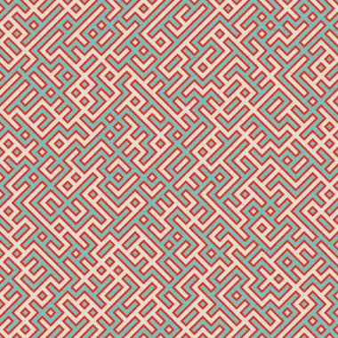 Soyut Geometrik Desen, üretken hesaplama sanatı çizimi