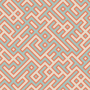 Soyut Geometrik Desen, üretken hesaplama sanatı çizimi