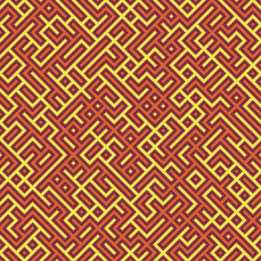 Soyut Geometrik Desen, üretken hesaplama sanatı çizimi