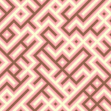 Soyut Geometrik Desen, üretken hesaplama sanatı çizimi