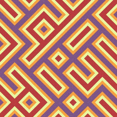 Soyut Geometrik Desen, üretken hesaplama sanatı çizimi