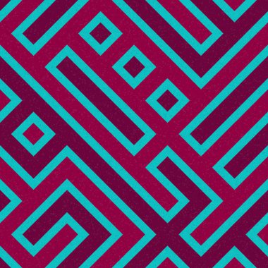 Soyut Geometrik Desen, üretken hesaplama sanatı çizimi