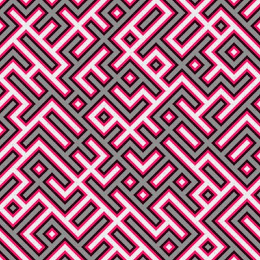 Soyut Geometrik Desen, üretken hesaplama sanatı çizimi