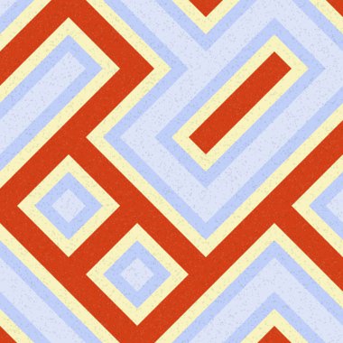 Soyut Geometrik Desen, üretken hesaplama sanatı çizimi