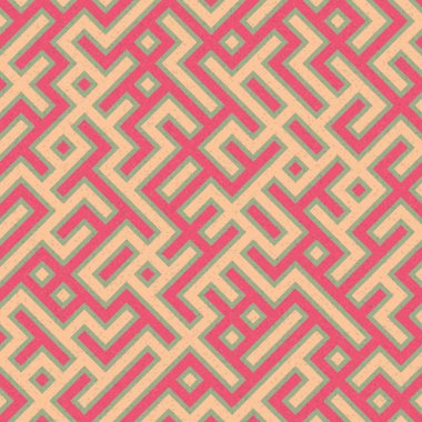 Soyut Geometrik Desen, üretken hesaplama sanatı çizimi