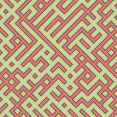 Soyut Geometrik Desen, üretken hesaplama sanatı çizimi