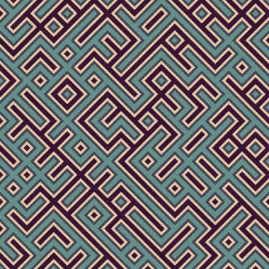 Soyut Geometrik Desen, üretken hesaplama sanatı çizimi