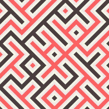 Soyut Geometrik Desen, üretken hesaplama sanatı çizimi