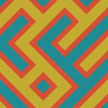 Soyut Geometrik Desen, üretken hesaplama sanatı çizimi