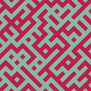 Soyut Geometrik Desen, üretken hesaplama sanatı çizimi