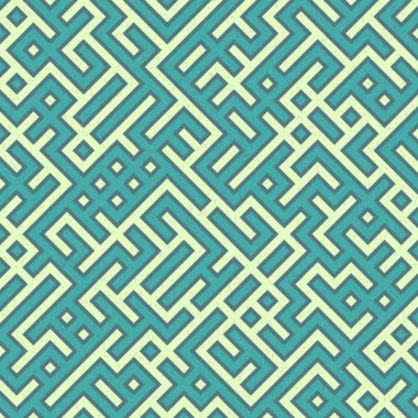 Soyut Geometrik Desen, üretken hesaplama sanatı çizimi