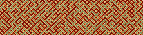 Abstrakte Geometrische Muster Generative Computergestützte Kunstillustration — Stockvektor