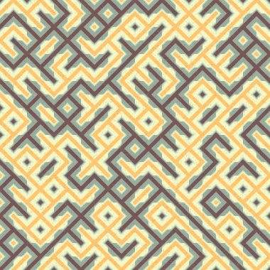 Soyut Geometrik Desen üretken hesaplama sanatı çizimi