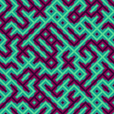 Soyut Geometrik Desen üretken hesaplama sanatı çizimi