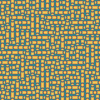 Soyut Geometrik Desen üretken hesaplama sanatı çizimi