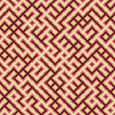 Soyut Geometrik Desen üretken hesaplama sanatı çizimi