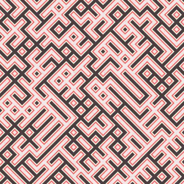 Soyut Geometrik Desen üretken hesaplama sanatı çizimi