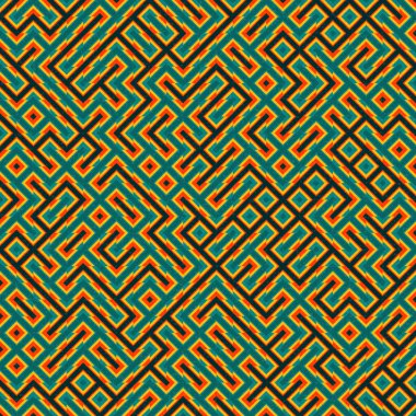 Soyut Geometrik Desen üretken hesaplama sanatı çizimi