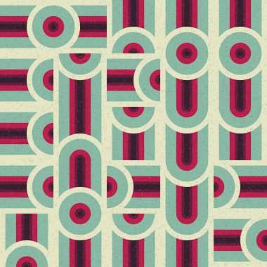 Soyut Geometrik Desen üretken hesaplama sanatı çizimi