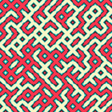 Soyut Geometrik Desen üretken hesaplama sanatı çizimi