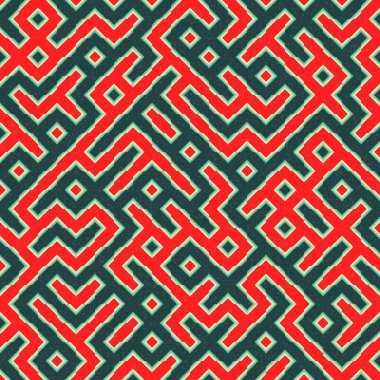 Soyut Geometrik Desen üretken hesaplama sanatı çizimi