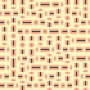 Soyut Geometrik Desen üretken hesaplama sanatı çizimi