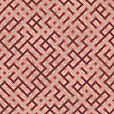 Soyut Geometrik Desen üretken hesaplama sanatı çizimi