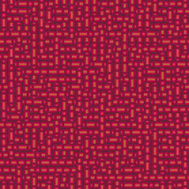 Soyut Geometrik Desen üretken hesaplama sanatı çizimi