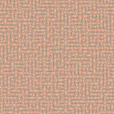 Soyut Geometrik Desen üretken hesaplama sanatı çizimi