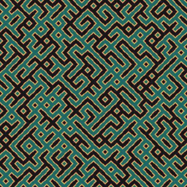 Soyut Geometrik Desen üretken hesaplama sanatı çizimi