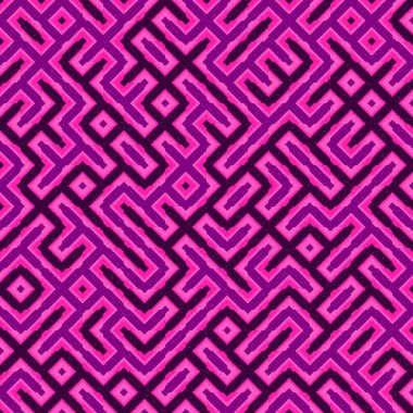 Soyut Geometrik Desen üretken hesaplama sanatı çizimi