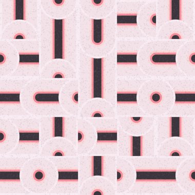 Soyut Geometrik Desen üretken hesaplama sanatı çizimi