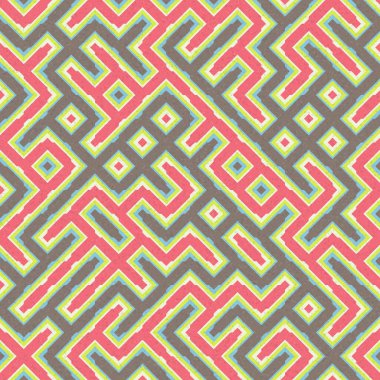 Soyut Geometrik Desen üretken hesaplama sanatı çizimi