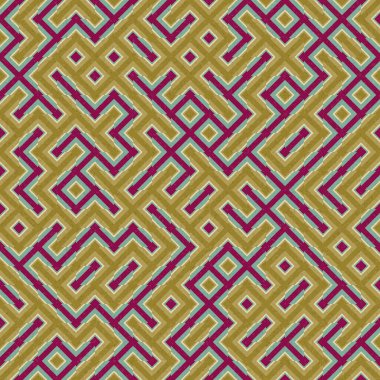 Soyut Geometrik Desen üretken hesaplama sanatı çizimi