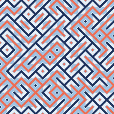 Soyut Geometrik Desen üretken hesaplama sanatı çizimi