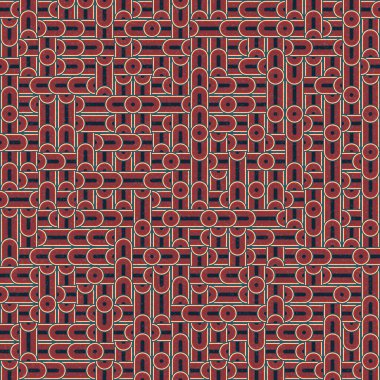Soyut Geometrik Desen üretken hesaplama sanatı çizimi