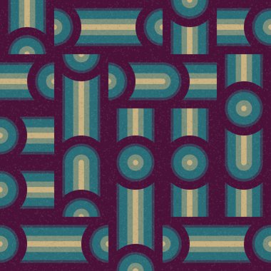 Soyut Geometrik Desen üretken hesaplama sanatı çizimi