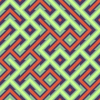 Soyut Geometrik Desen üretken hesaplama sanatı çizimi