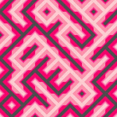 Soyut Geometrik Desen üretken hesaplama sanatı çizimi