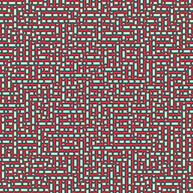 Soyut Geometrik Desen üretken hesaplama sanatı çizimi