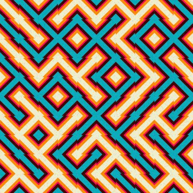 Soyut Geometrik Desen üretken hesaplama sanatı çizimi