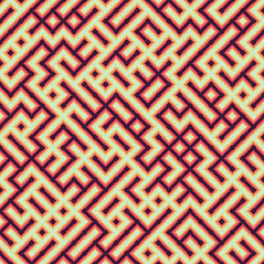 Soyut Geometrik Desen üretken hesaplama sanatı çizimi