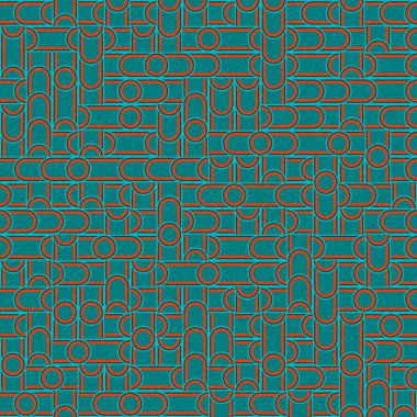 Soyut Geometrik Desen üretken hesaplama sanatı çizimi