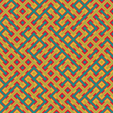 Soyut Geometrik Desen üretken hesaplama sanatı çizimi