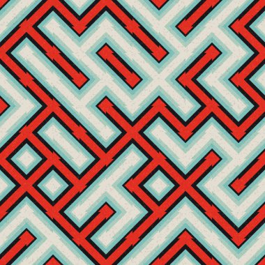 Soyut Geometrik Desen üretken hesaplama sanatı çizimi