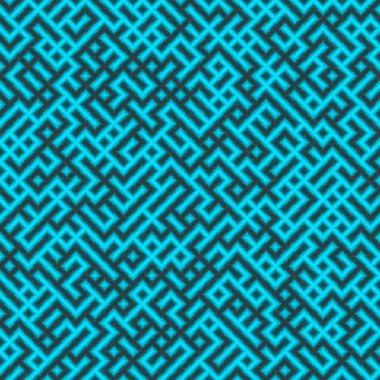 Soyut Geometrik Desen üretken hesaplama sanatı çizimi