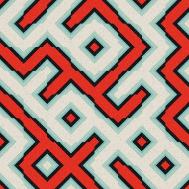 Soyut Geometrik Desen üretken hesaplama sanatı çizimi