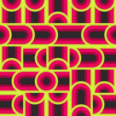 Soyut Geometrik Desen üretken hesaplama sanatı çizimi