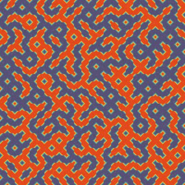 Soyut Geometrik Desen üretken hesaplama sanatı çizimi